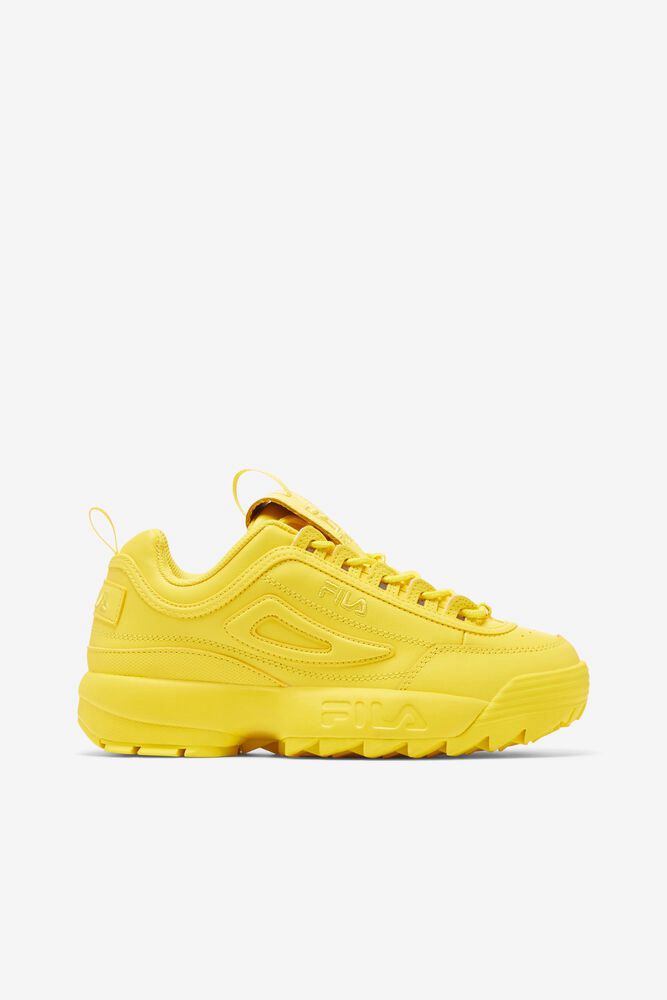 Fila Sneakers Disruptor 2 Premium Womens Yellow - India SBK-162053